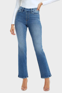 Good American - Pull-on Straight Jeans