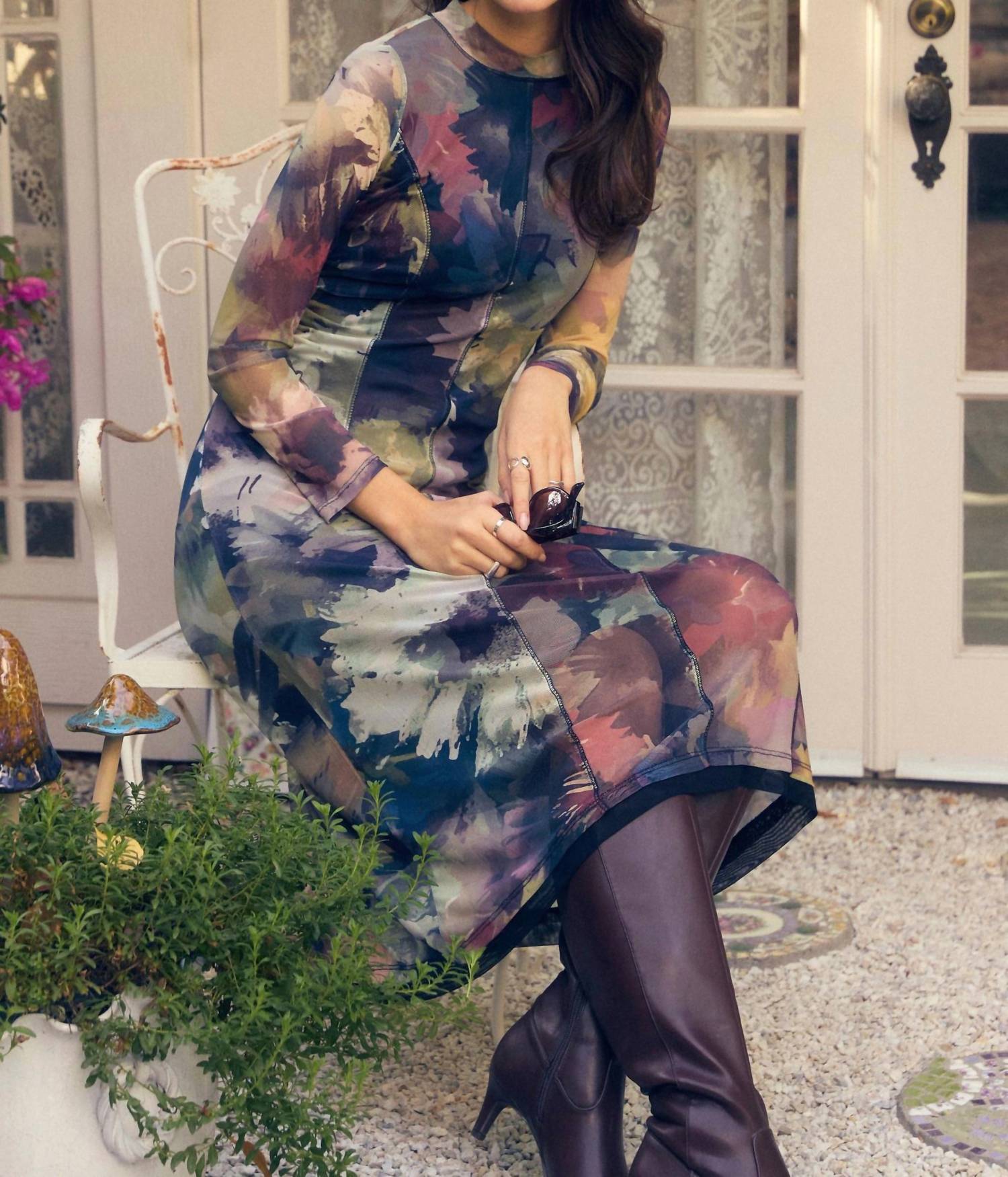 Fdj - Mesh Midi Dress