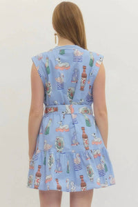 Entro - Print Sleeveless Dress