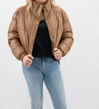 Coalition La - Vegan Leather Puffer Bomber Jacket
