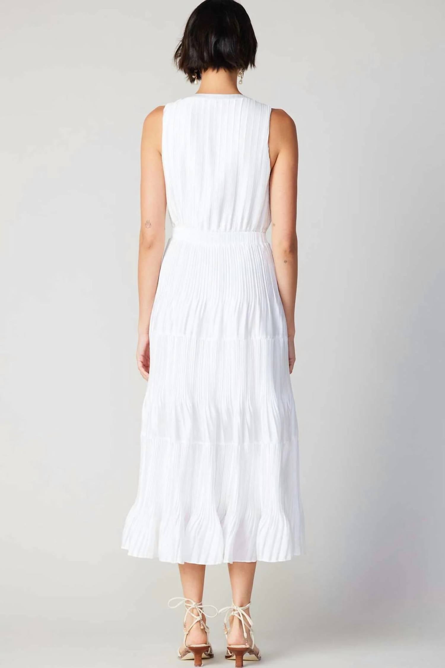 Current Air - Pleated Sleeveless Maxi Dress