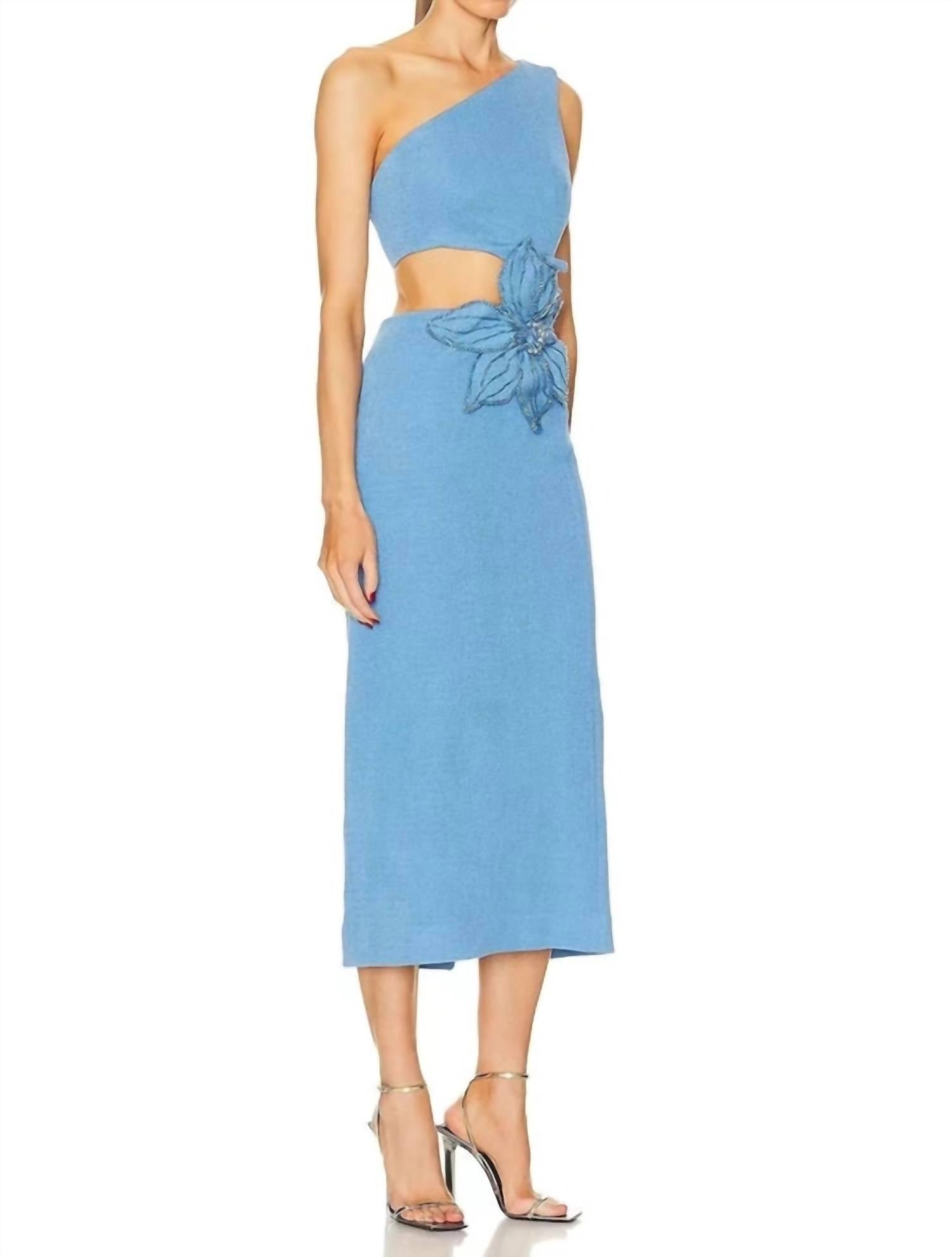 Patbo - Flower Applique Midi Dress