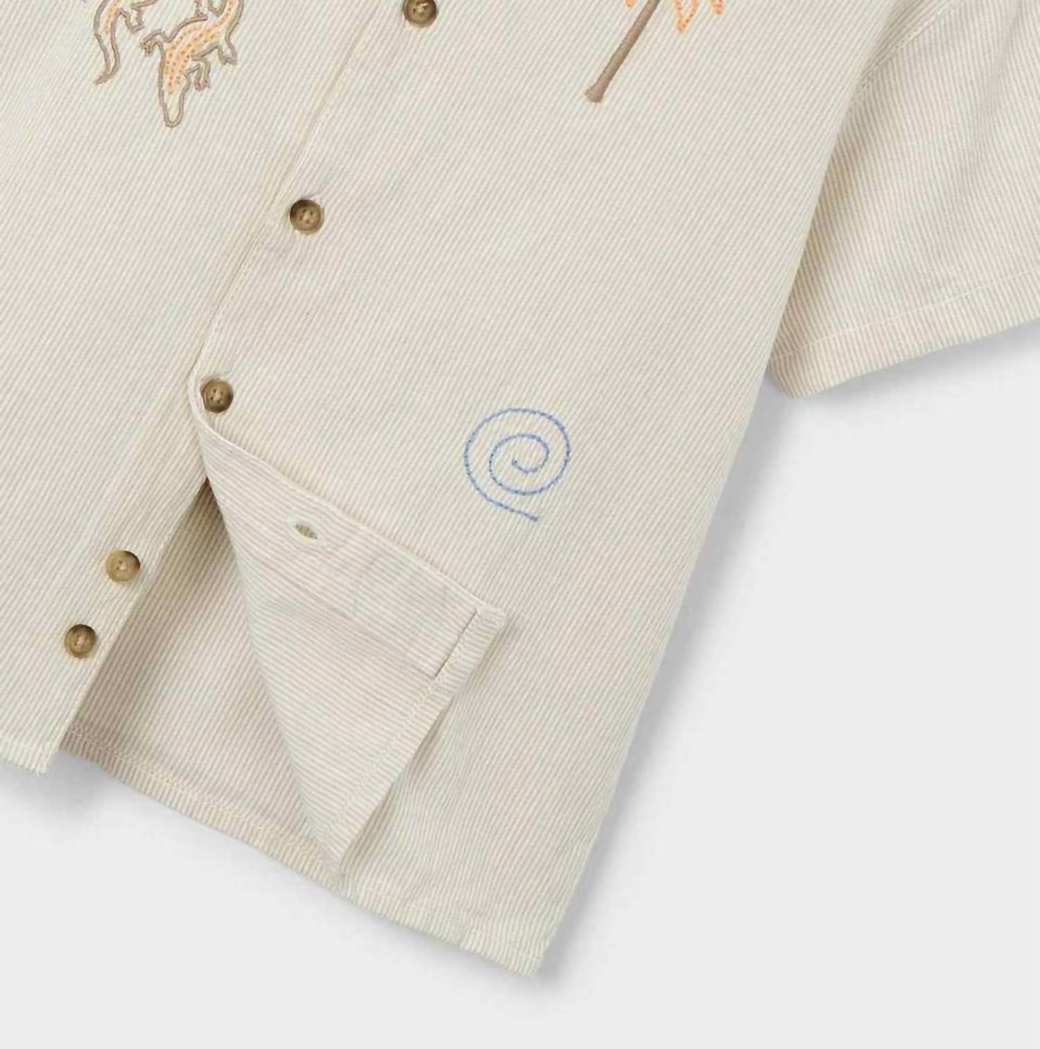 Mayoral - Embroidered Palm & Lizard Shirt