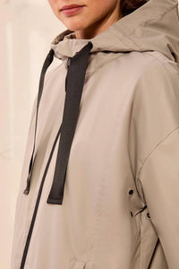 Tribal - Hooded Zip Front Rain Jacket