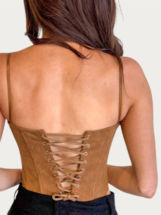 Olivaceous - Reese Suede Top