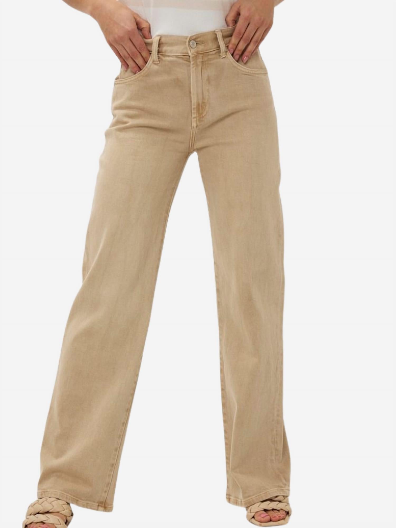Esqualo - Wide Leg Washed Jeans