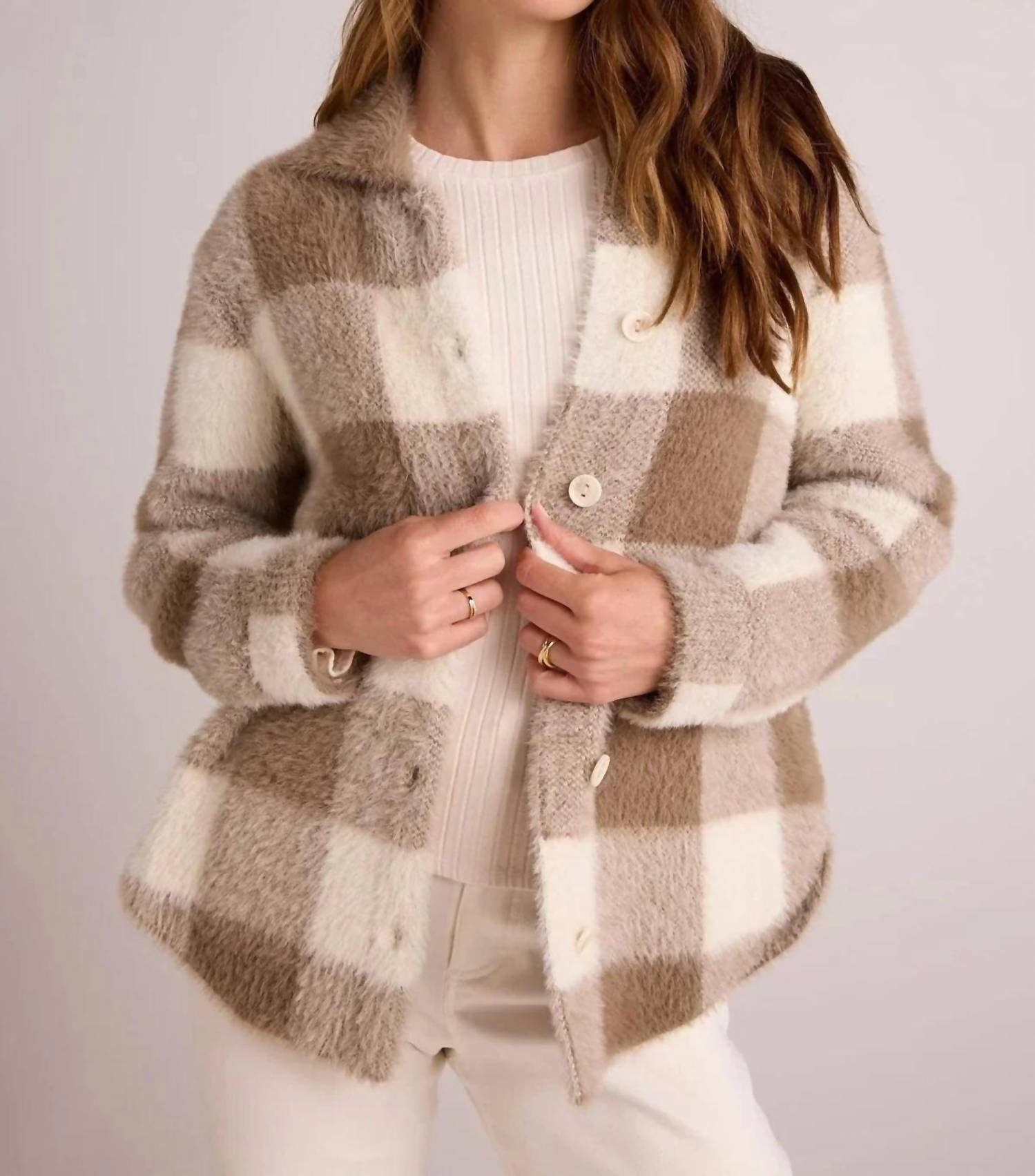Bella Dahl - KNITTED FUZZY SHACKET