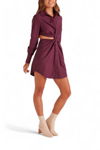 Minkpink - ALLEGRA TWISTED SHIRT DRESS
