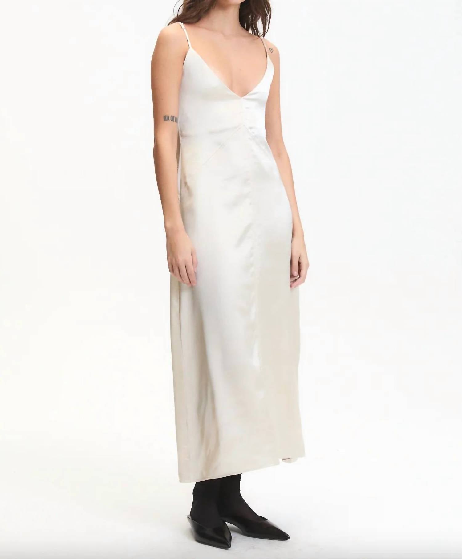 Deluc - Women's Deep V Neck Clay Dress
