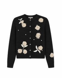 Jessie Liu - Women's Merino Wool V Neck Cardigan