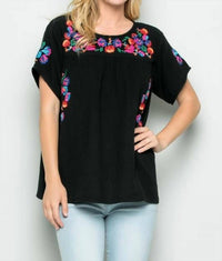 See And Be Seen - On The Border Embroidered Top