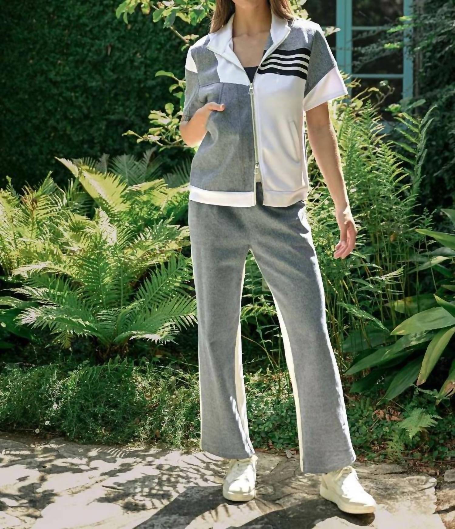 Joh - DEBORAH TOP AND DEMI PANT WITH DENIM CONTRAST SET