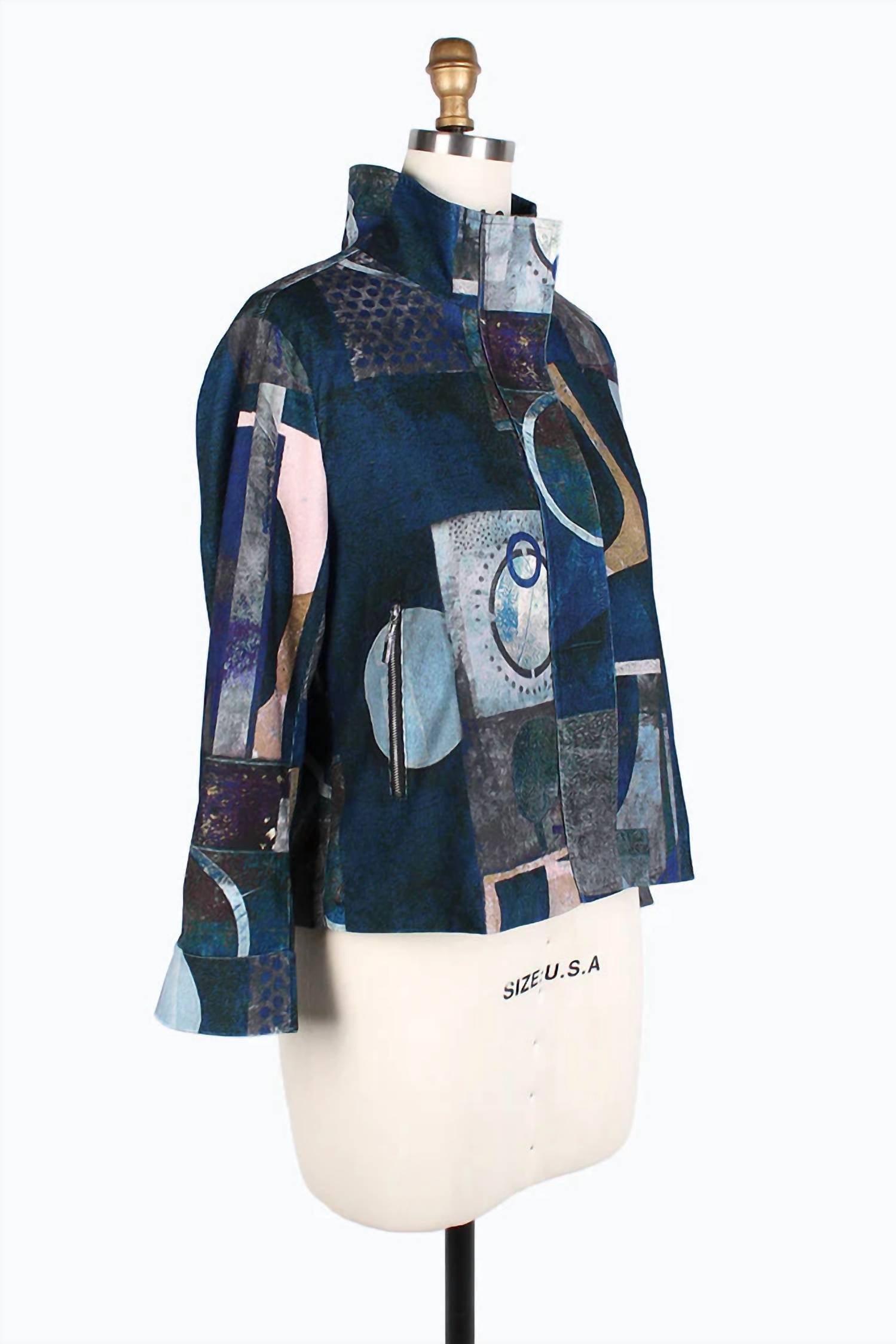 Damee - Women's Multi Pattern Biker Jacket