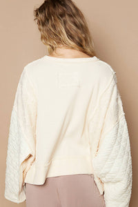 Pol - Round Neck Full Sleeve Oversized Top