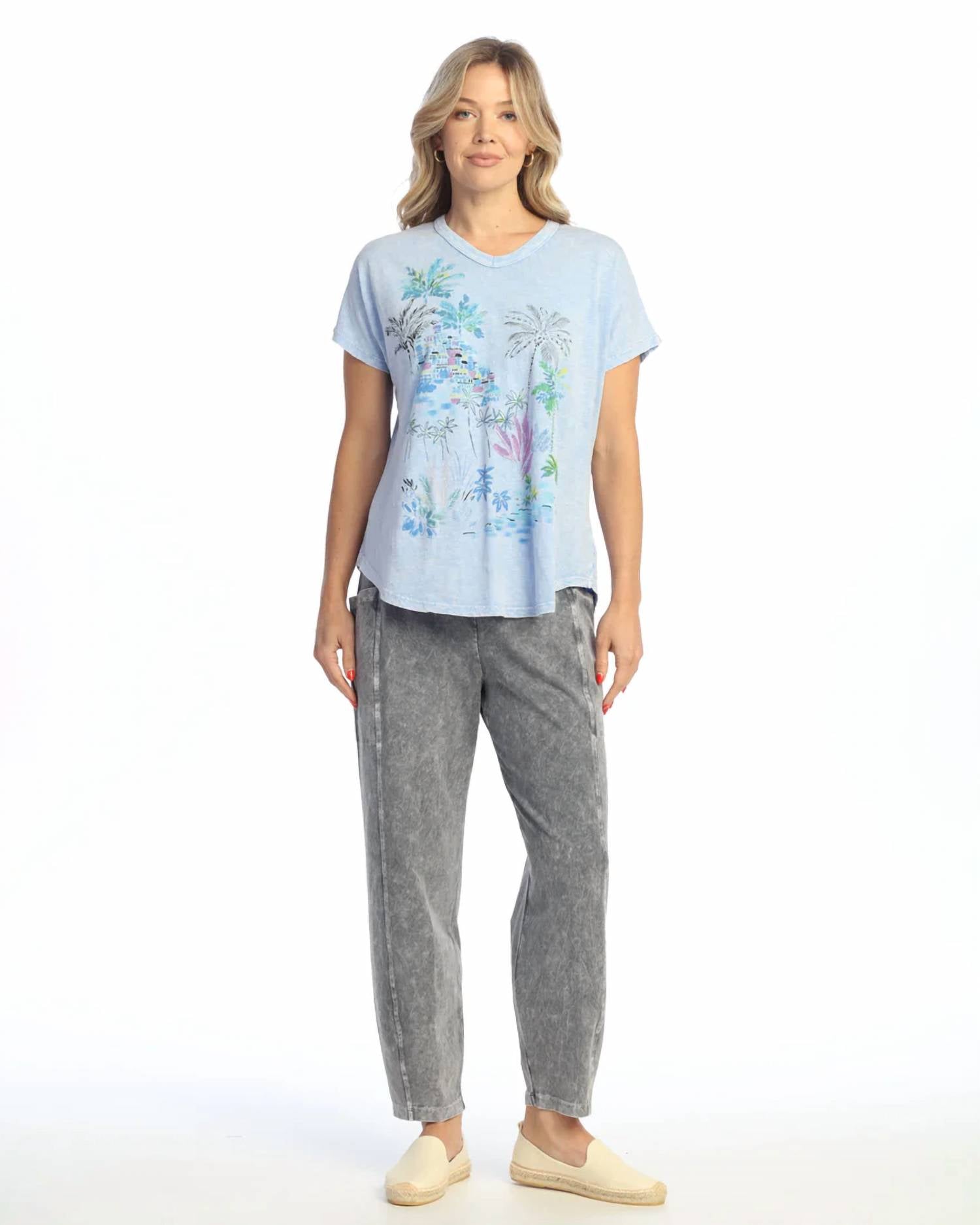 Jess & Jane - Mineral Washed Cotton Top