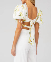 Lil Lemons By For Love And Lemons - Alana Crop Top