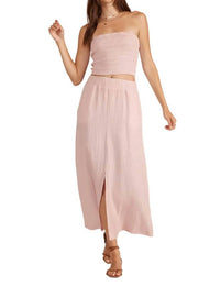 Bobi - Split Front Maxi Skirt