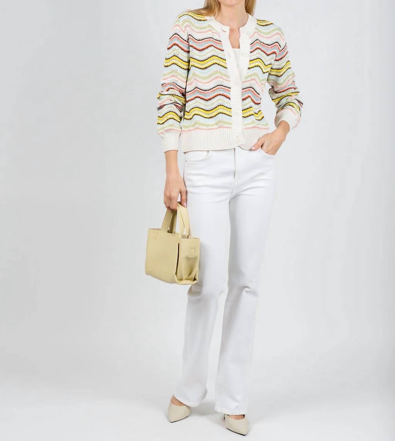 Aldo Martins - Kilie Waves Button Front Cardigan