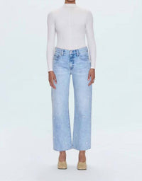 Pistola - Lexi Mid Rise Bowed Straight Jeans