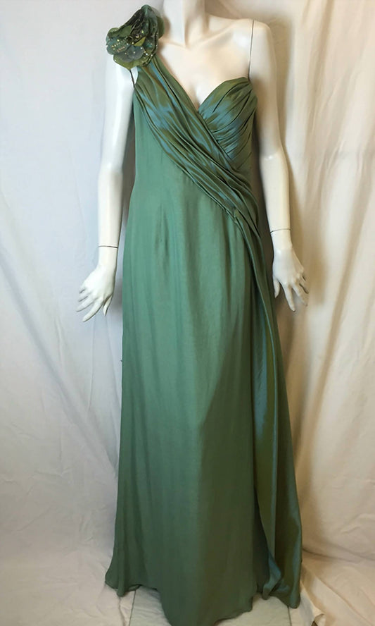 Stephen Yearick - Women's One Shoulder Silk Satin Dress