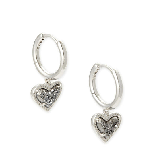 Kendra Scott - Women's Ari Heart Huggie Earrings