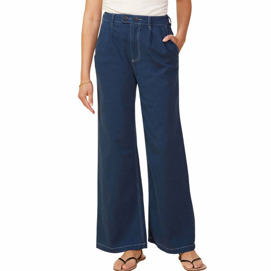 Monrow - COTTON TWILL WIDE LEG TROUSERS