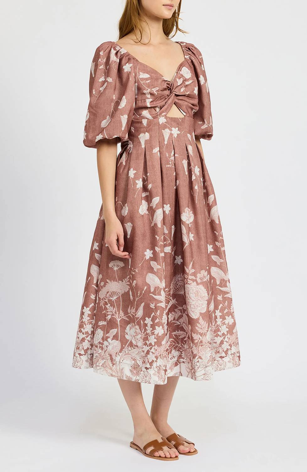 En Saison - Monet Floral Twist Bust Cutout Dress