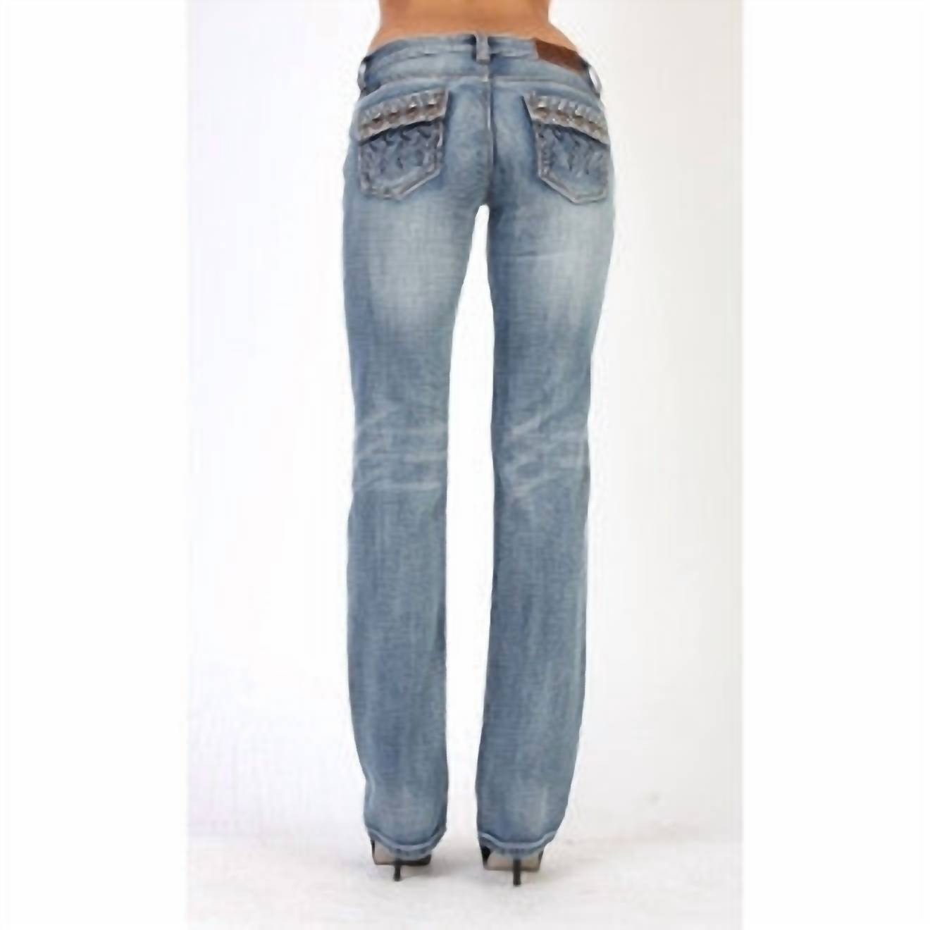 Adiktd Southwest Fest Jeans in blue - women's jeans - detail view