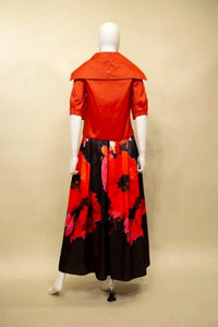 Samuel Dong - Rust Dupioni Crop Jacket