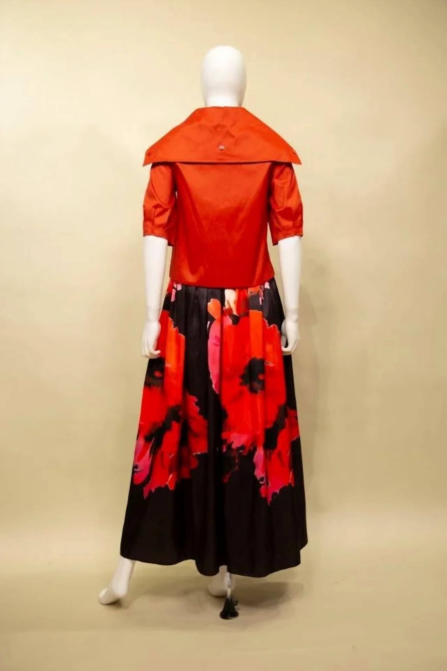 Samuel Dong - Rust Dupioni Crop Jacket