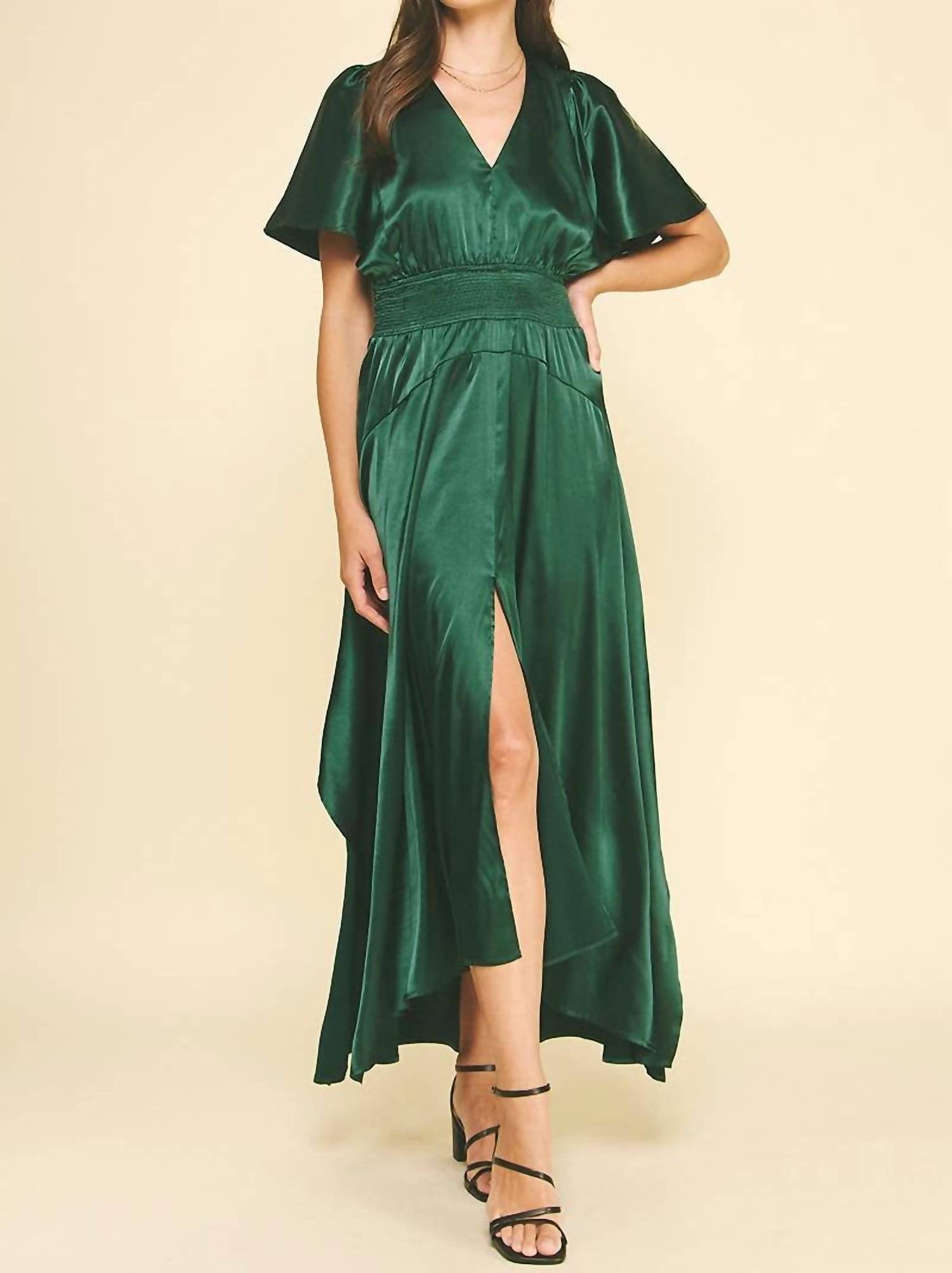 Pinch - Chiffon Slit Detailed Maxi Dress