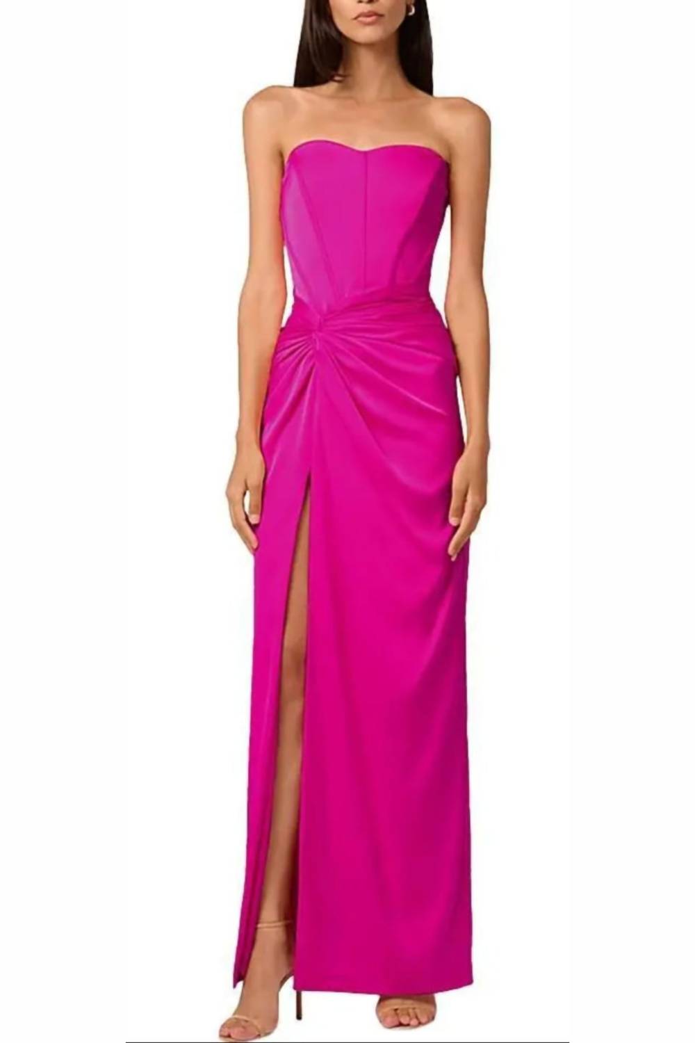Liv Foster - Strapless Long Evening Dress