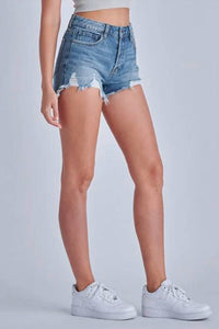 Hidden - Sofie Jean Shorts With Front Step Hem