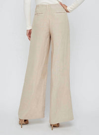L'Agence Brie High Rise Wide Leg Pants in doeskin - women's pants - alternate view