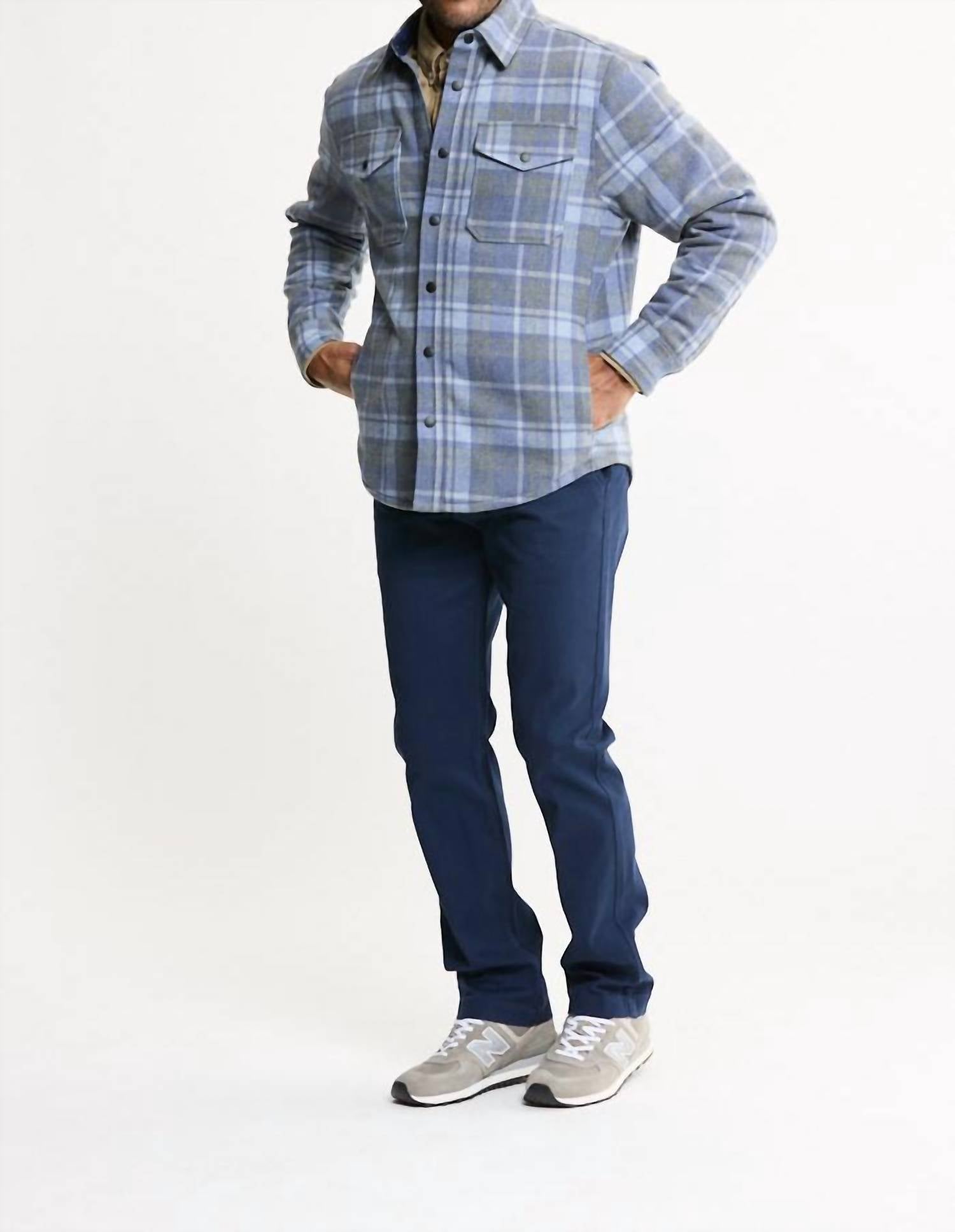 Jachs New York - Quilted Lined Lyocell Flannel Shirt Jacket