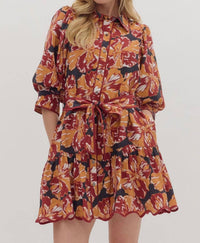 Entro - Floral Short Dress
