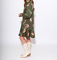 Ivy Jane - Floral Knit Shirt Dress