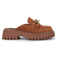 Vintage Havana Women's Belmont Platform Loafer in tan - women's flats
