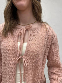 Mod Ref - Lightweight Tie Front Avia Cardigan