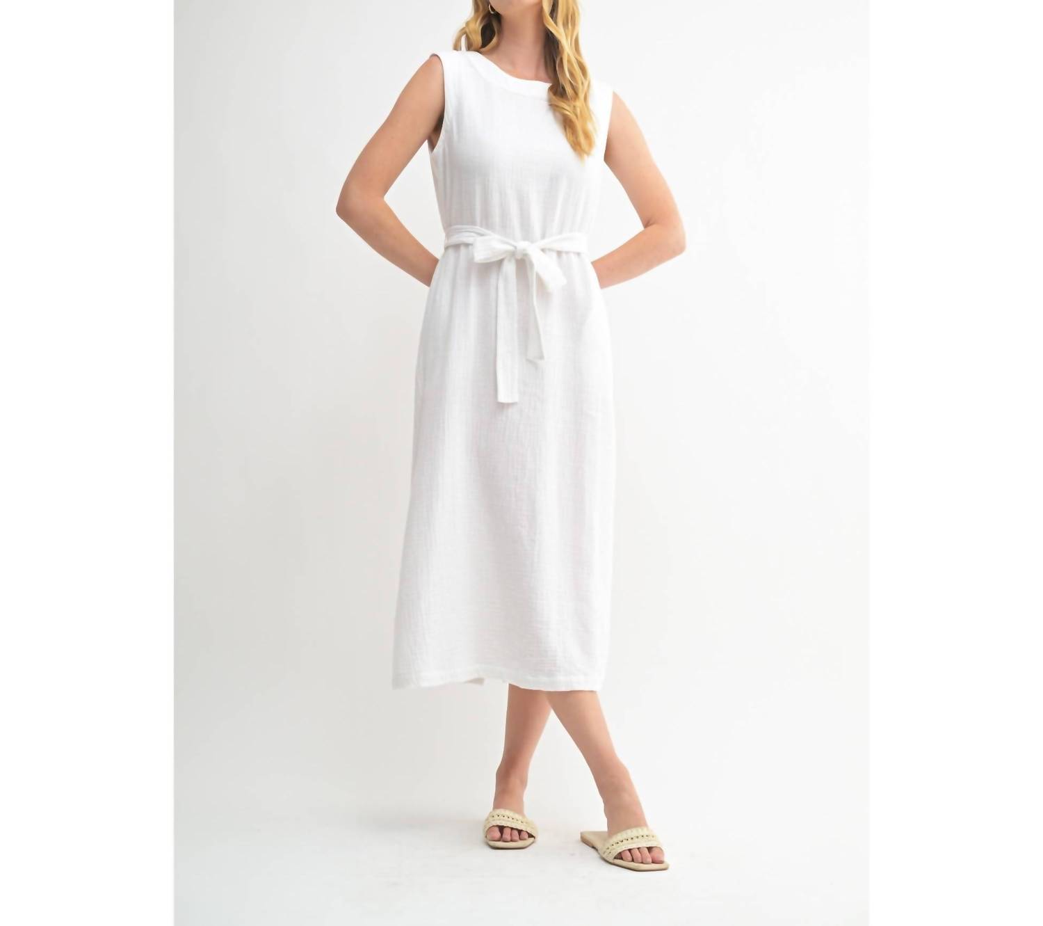 Fun 2 Fun - Gauze Midi Dress