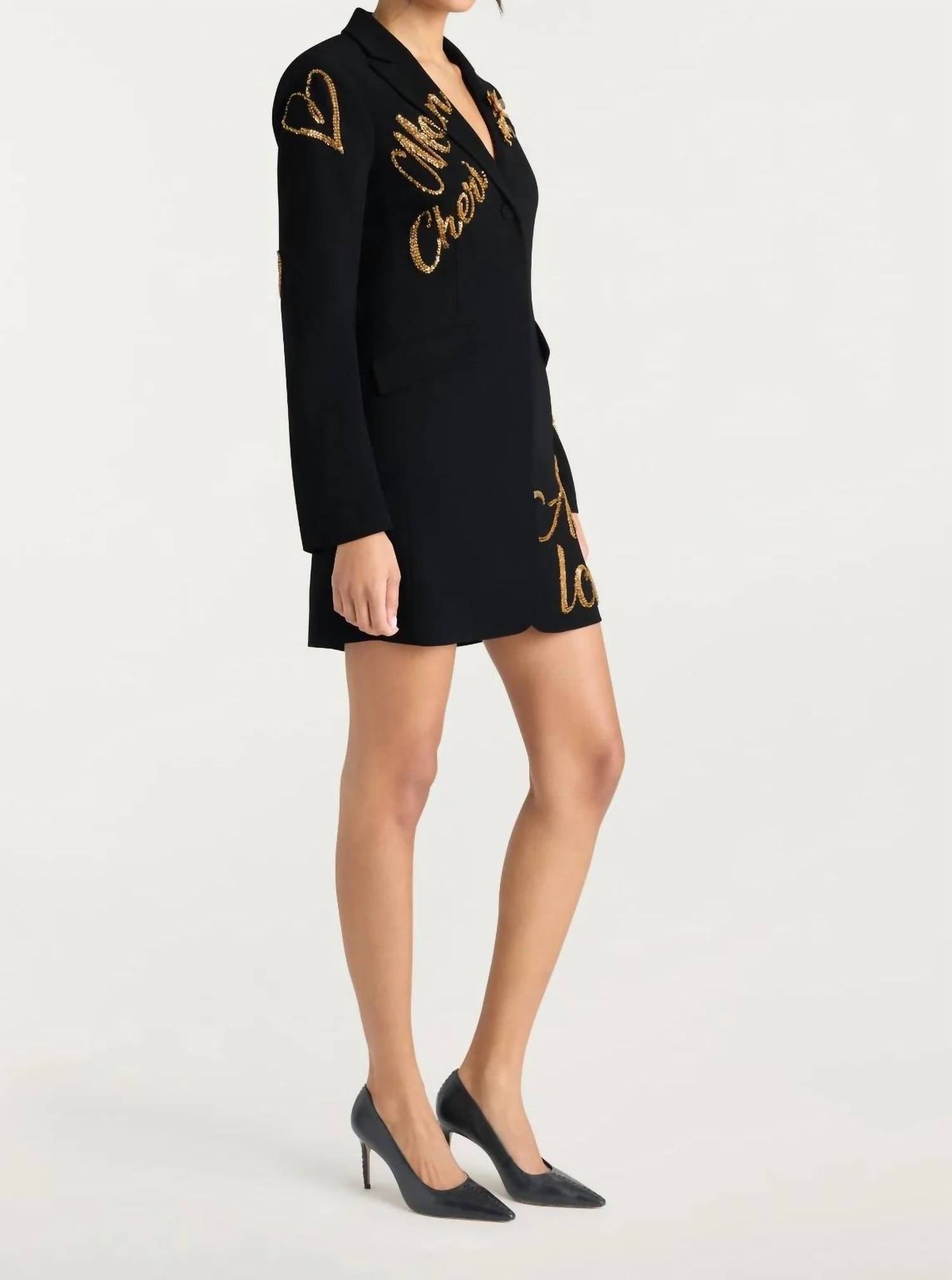 Cinq A Sept - Crushed Sequin Loveletter Joel Mini Dress