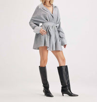 Theo The Label - Women's Echo Plaid Fit-and-flare Mini Dress
