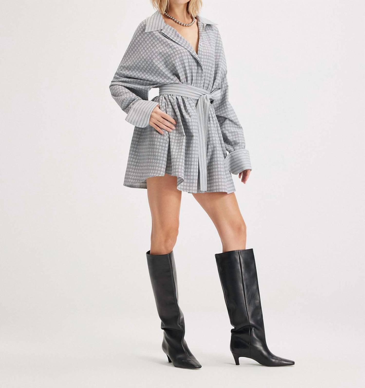 Theo The Label - Women's Echo Plaid Fit-and-flare Mini Dress