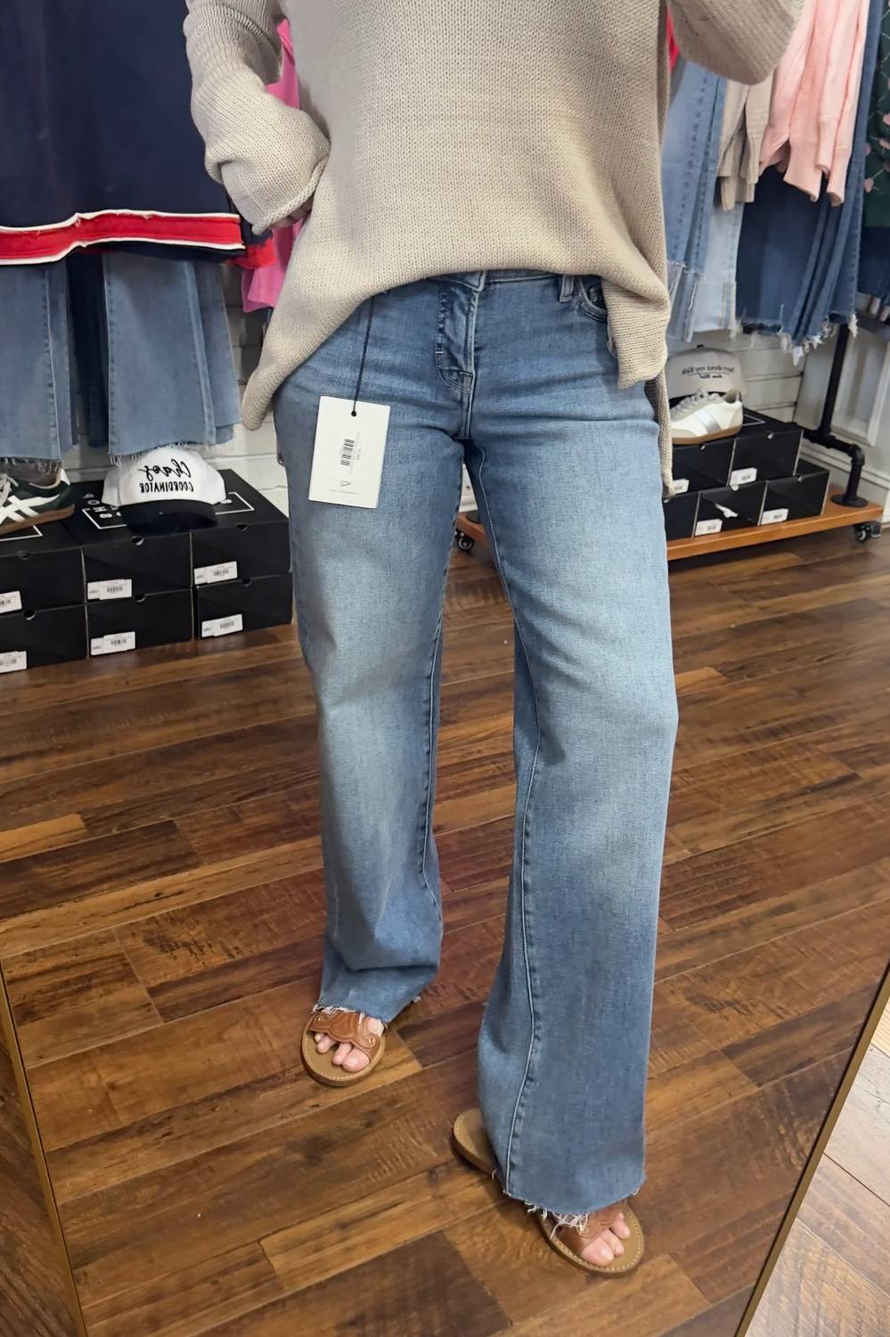 Hidden - Ella Low Rise Straight Jeans
