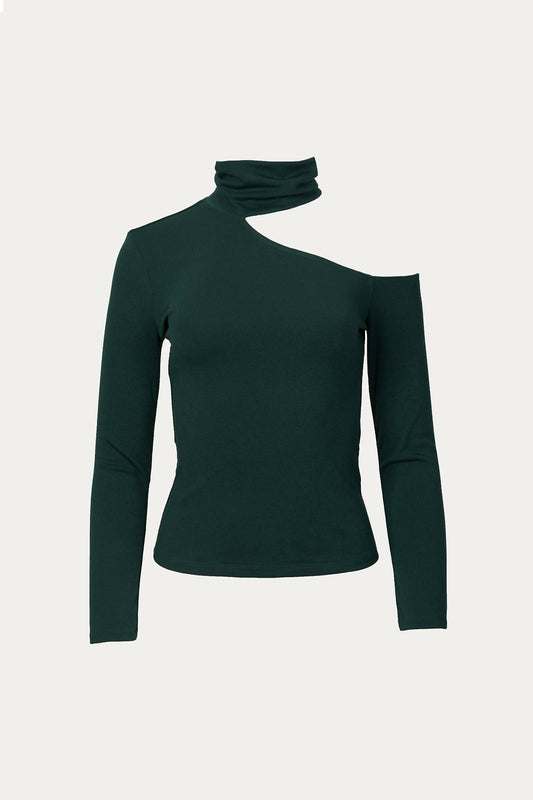 CUTOUT TURTLENECK TOP