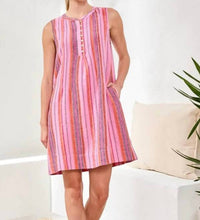 Tribal - Women's Pintuck Linen Mini Dress