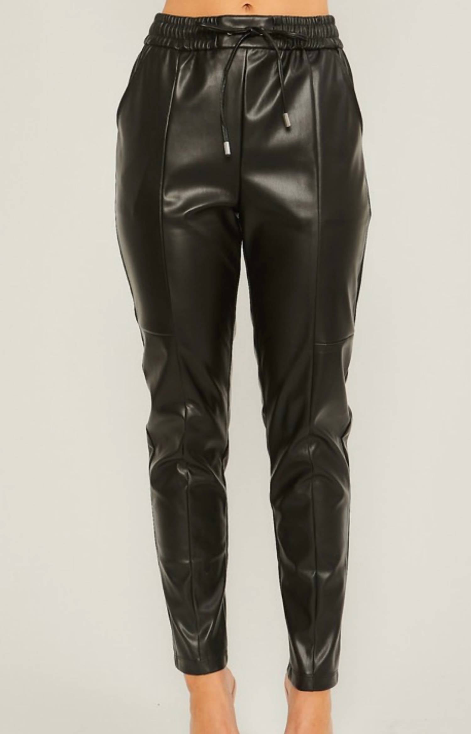 Fashion District La - Faux Leather Pants