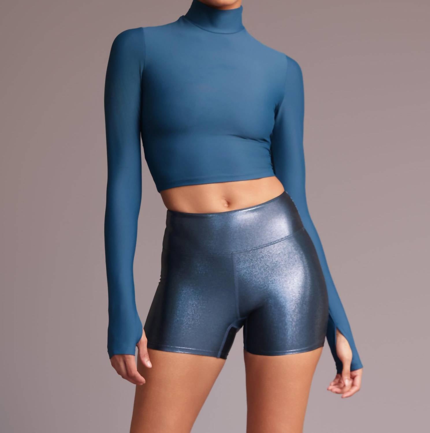 Heroine Sport - Long Sleeve Mock Neck Top