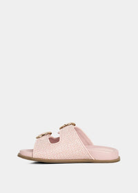 SHU SHOP Girl's Lori Mini Woven Sandals in pink - kids' sandal - view 4