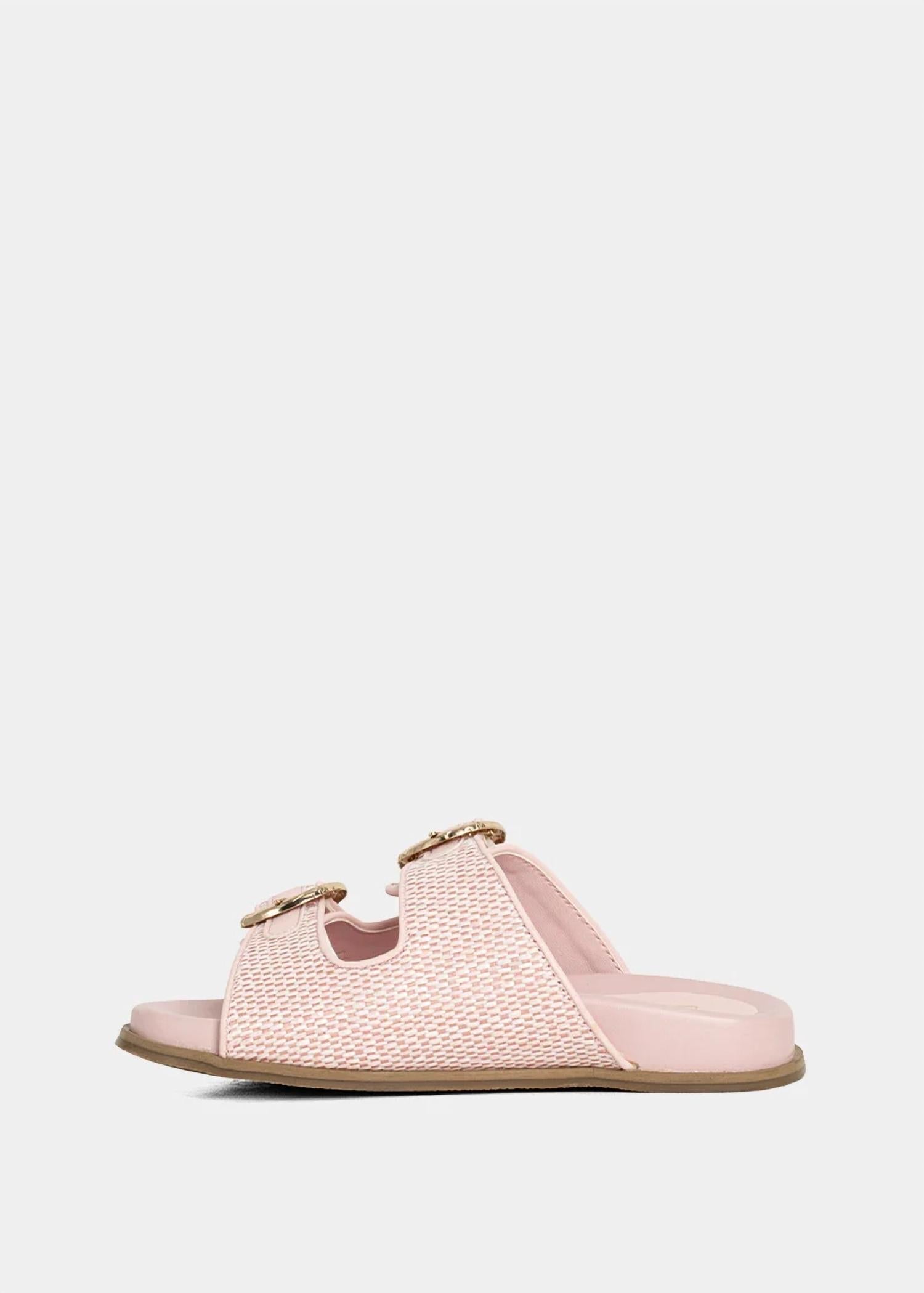 SHU SHOP Girl's Lori Mini Woven Sandals in pink - kids' sandal - view 4